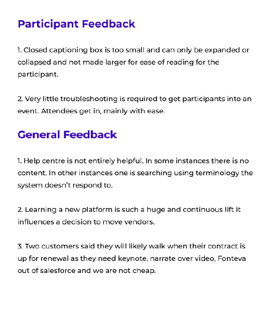 User feedback feedback 02