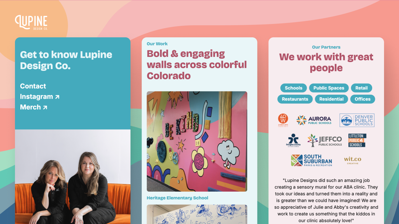 Lupine Murals Website Cover Image